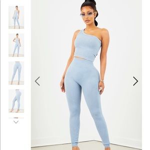 Bluestone Leggings and Cropped Tank Top